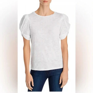 ! Goldie Twisted Puff-Sleeve Tee small